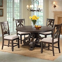 Round Pedestal Table and Chair Set