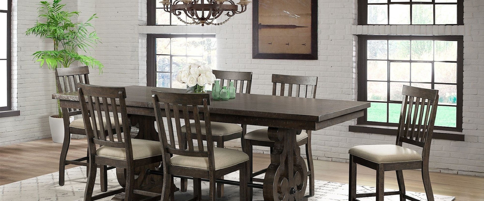 7-Piece Counter Height Dining Set