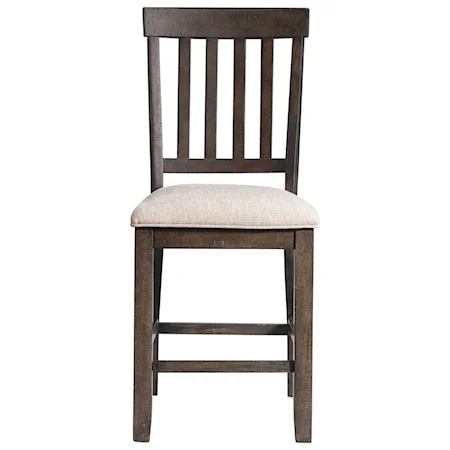 Counter Dining Chair Slat Back Set