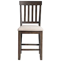 Slat Back Counter Dining Chair