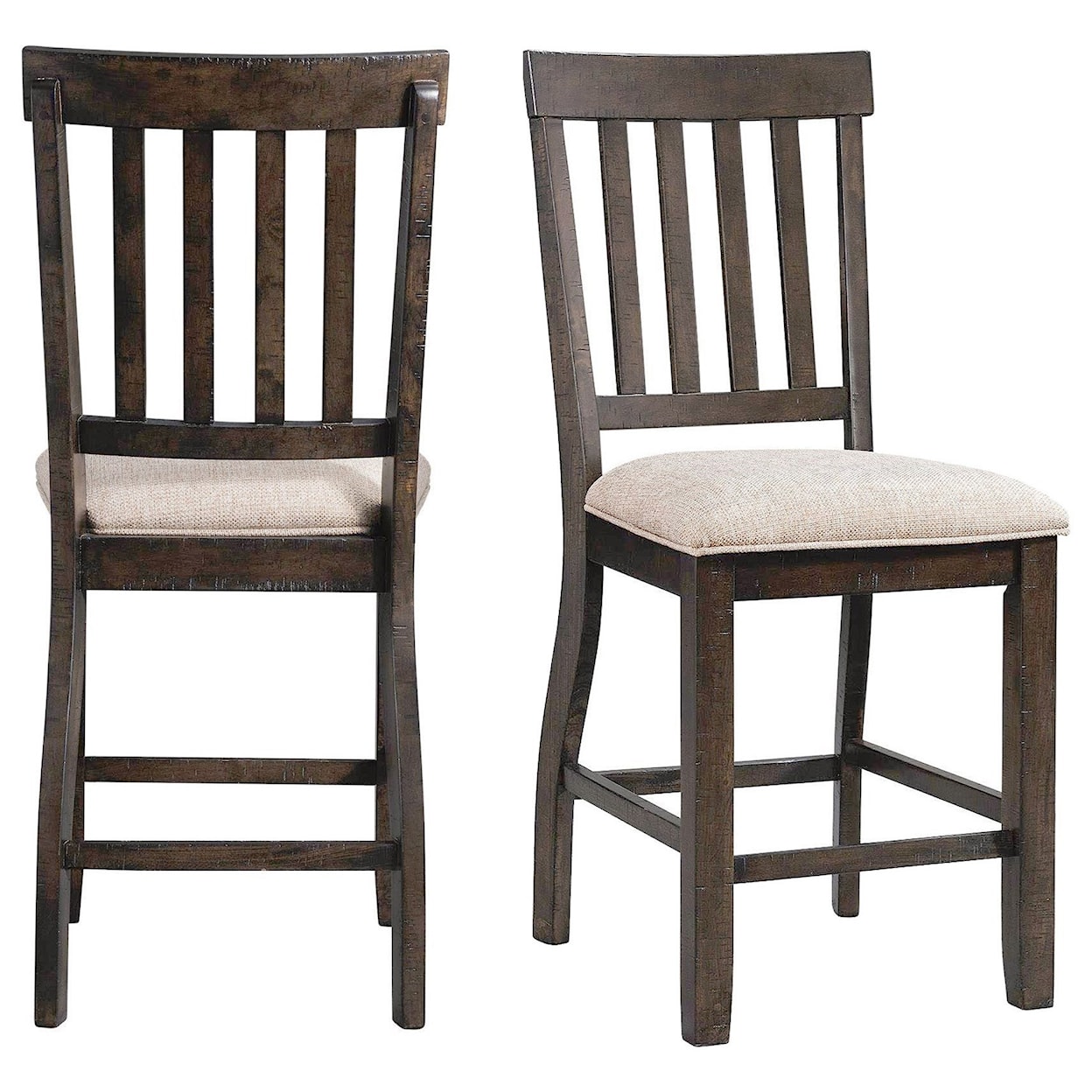 Elements Stone Counter Dining Chair Slat Back Set