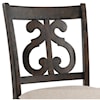 Elements Stone Counter Height Chair Swirl Back Chair Set