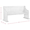 Elements International Stone Pew Bench