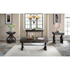 Elements International Stone Sofa Table