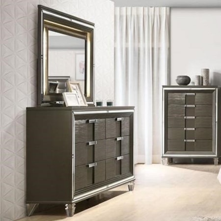 Dresser and Mirror