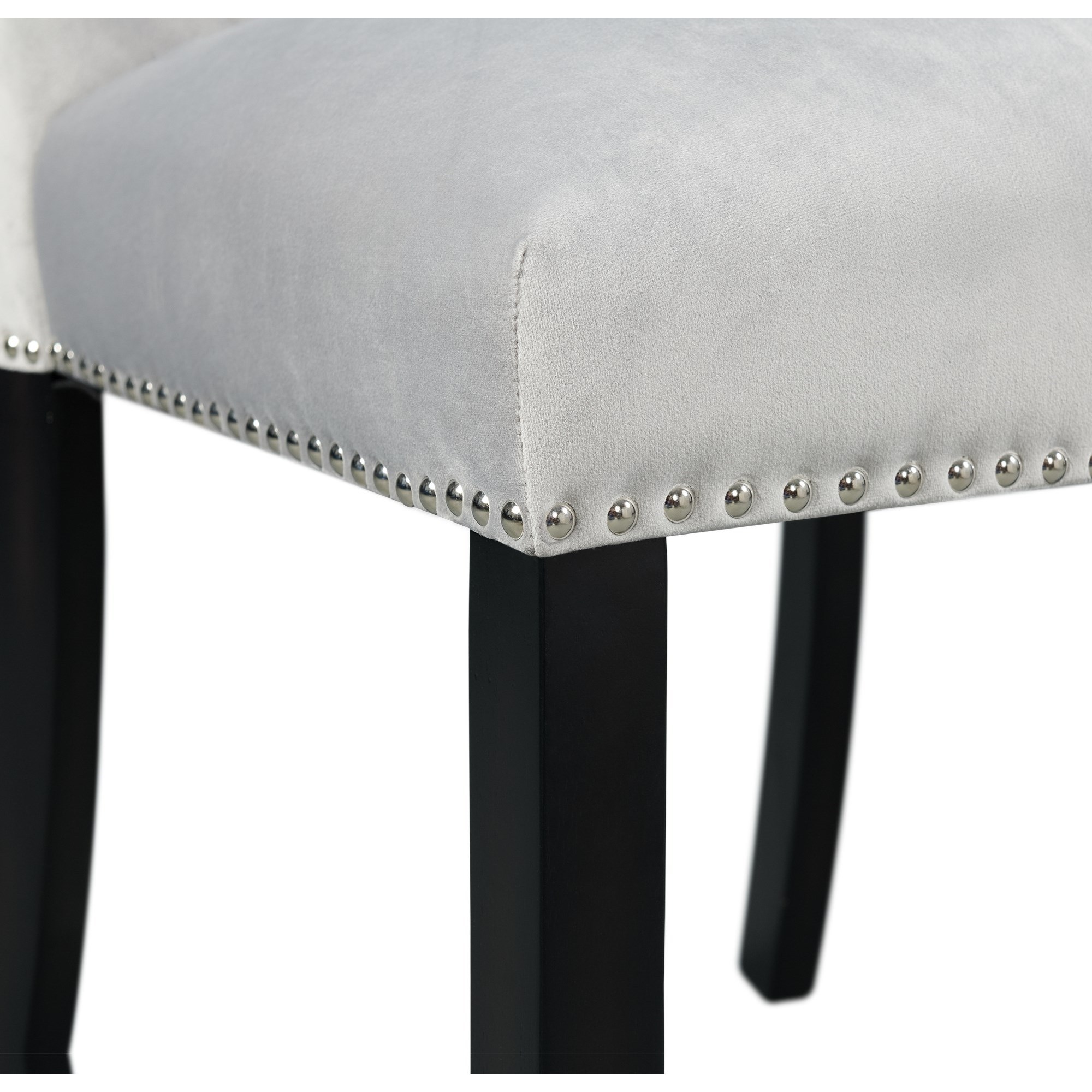 Elements International Valentino Velvet Side Chair