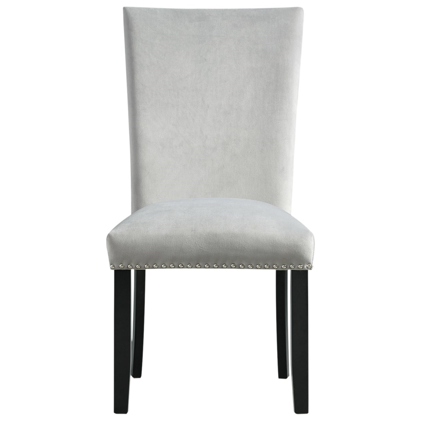 Elements International Valentino Velvet Side Chair