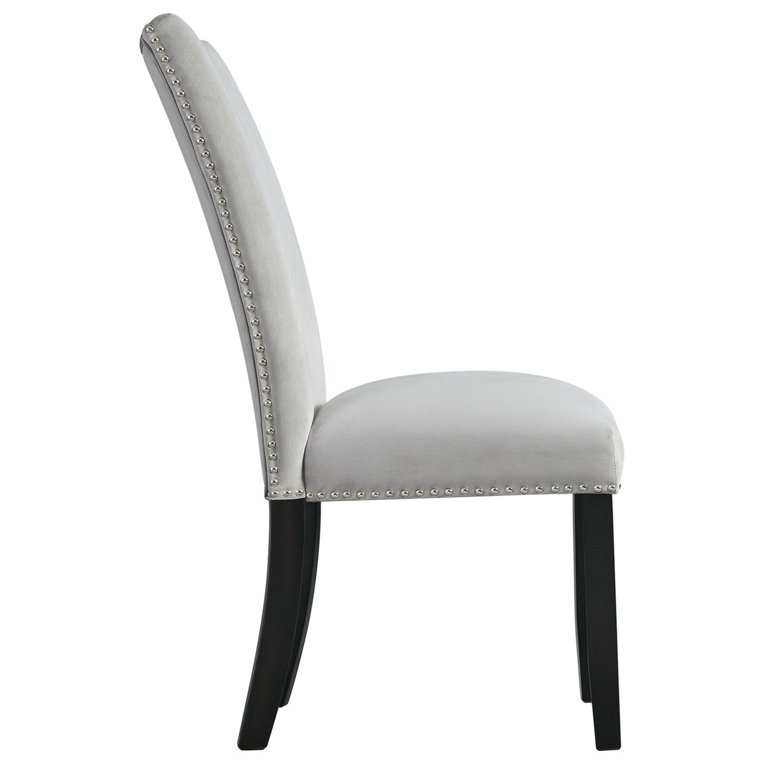 Elements International Valentino Velvet Side Chair