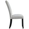 Elements International Valentino Velvet Side Chair