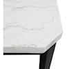 Elements Valentino White Marble Counter Height Dining