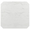 Elements International Valentino White Marble Counter Height Dining