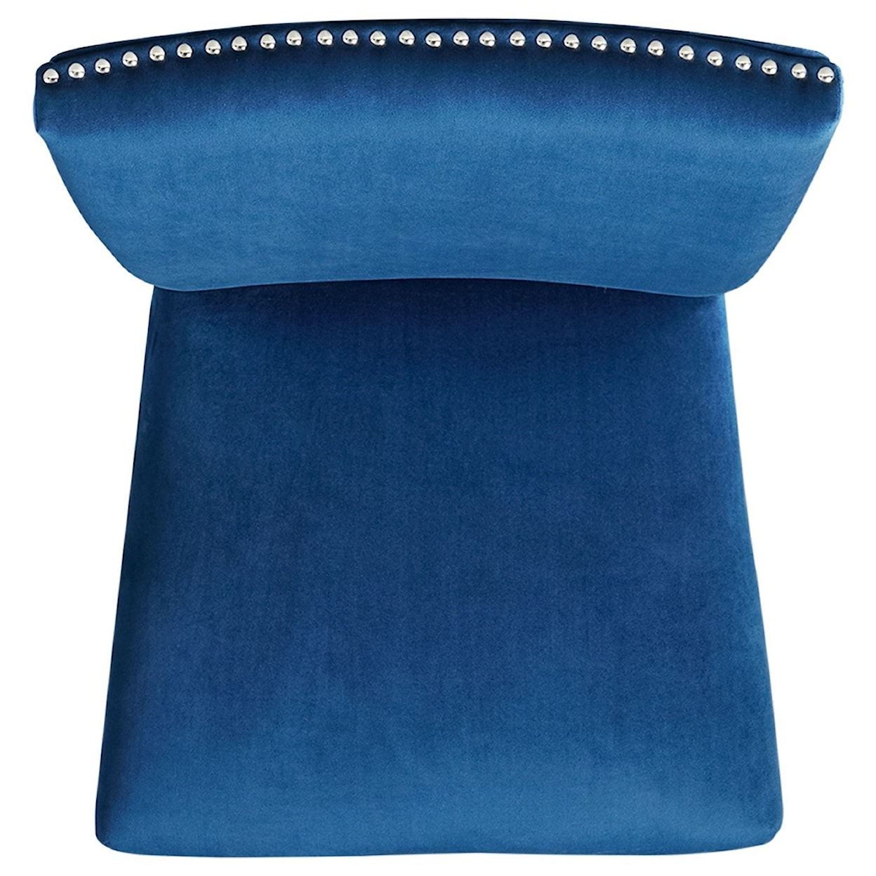 Elements International Francesco FRANCESCO BLUE VELVET PUB CHAIR |