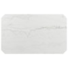 Elements Valentino White Marble Dining Table