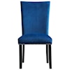 Elements International Valentino Velvet Side Chair