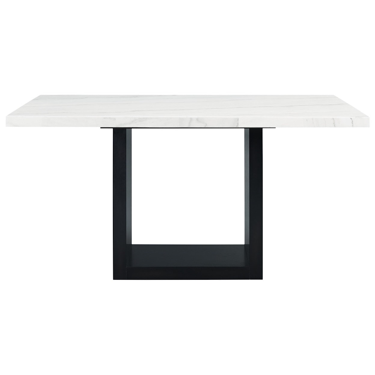 Elements International Valentino Marble Counter Height Dining Table