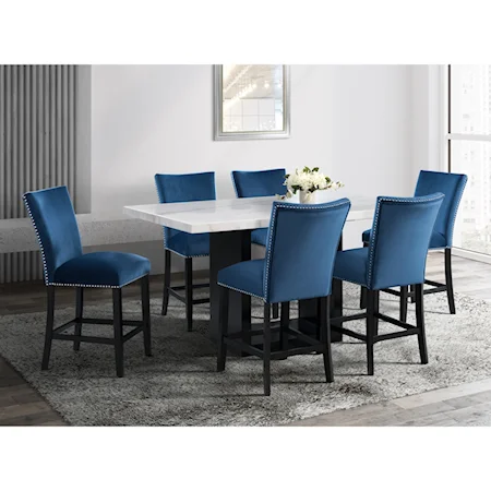 Contemporary 7-Piece Counter Height Dining Set