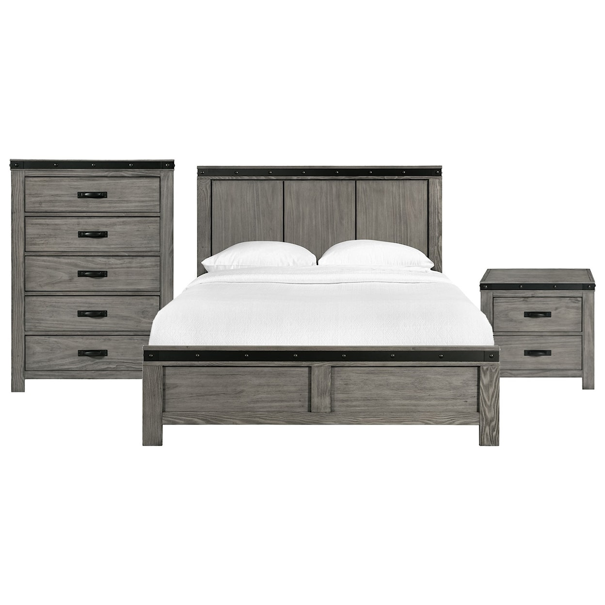 Elements Wade King Panel 3-Piece Bedroom Set