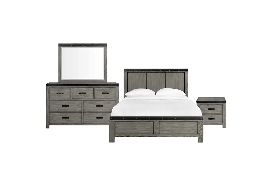 Wade King Panel 4-Piece Bedroom Set by Elements International at Rife's Home Furniture