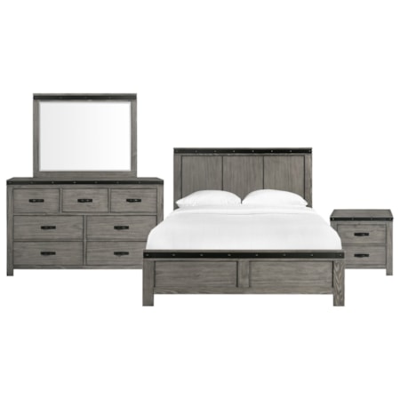 King Panel 4-Piece Bedroom Set