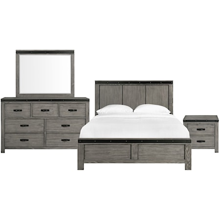 King Panel 4-Piece Bedroom Set