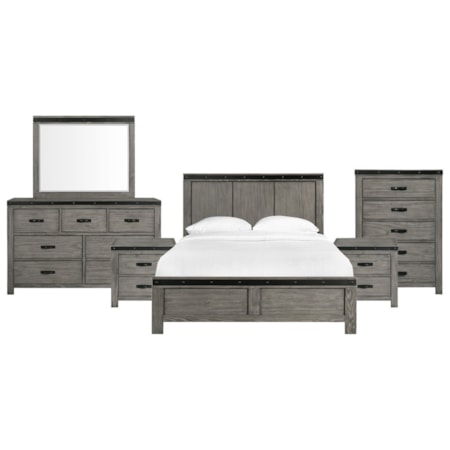 King Panel 6-Piece Bedroom Set