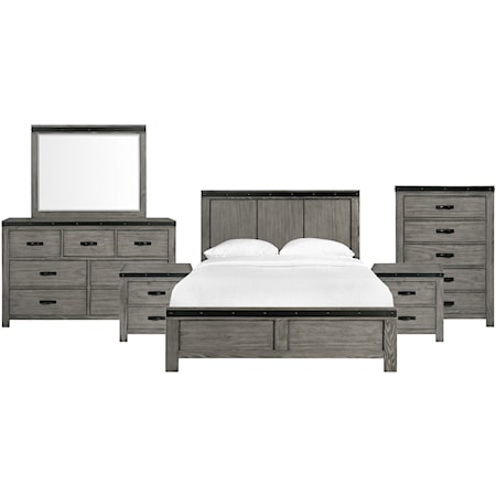 King Panel 6-Piece Bedroom Set