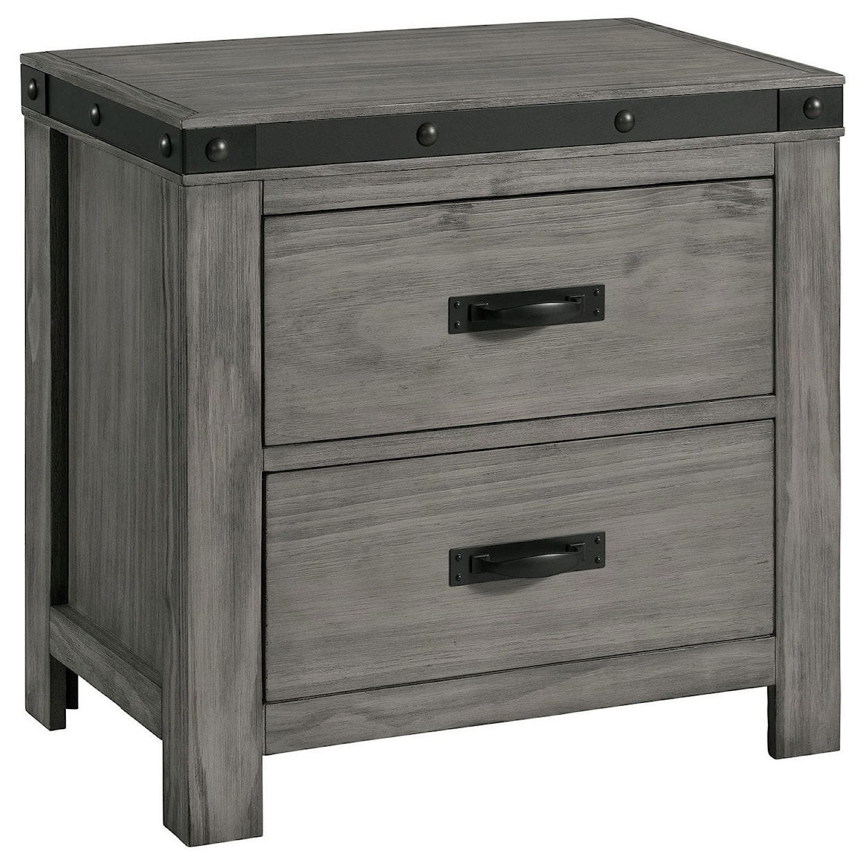 Elements Wade 2-Drawer Nightstand