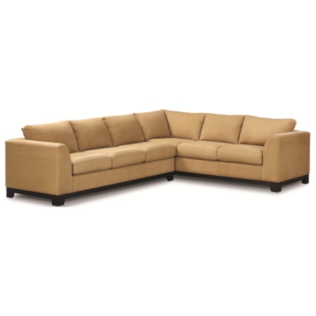 Contemporary 2 Piece Sectional Sofa