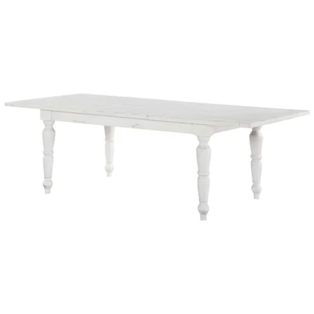 Rustic Rectangular Dining Table with 24" Butterfly Leaf