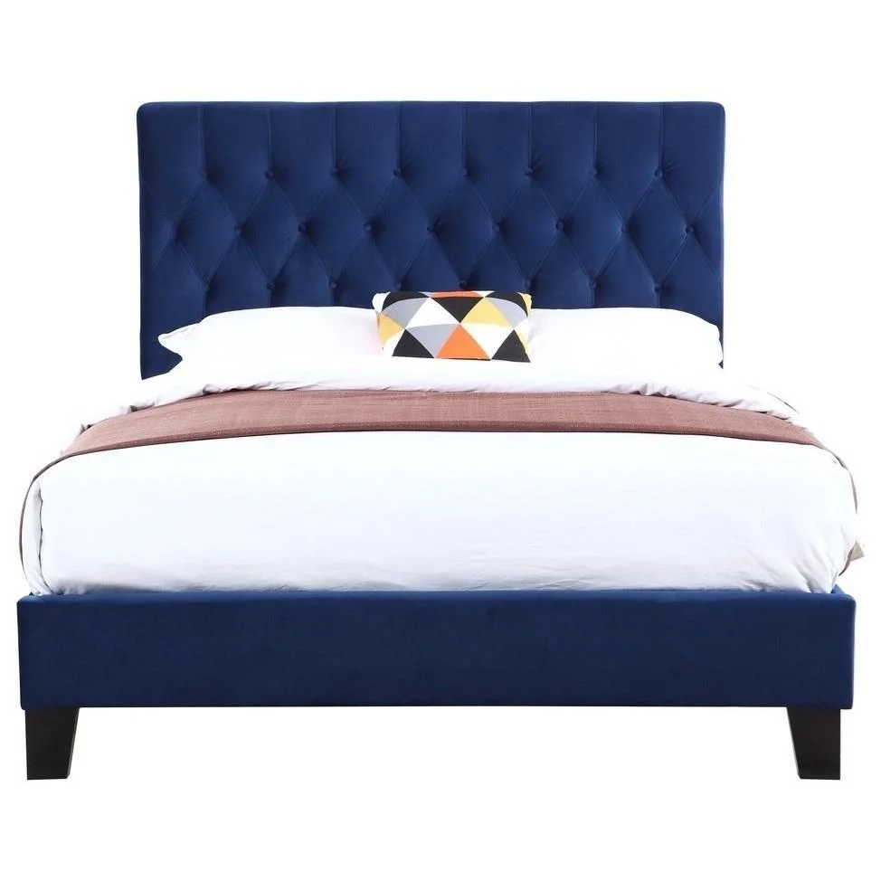 Emerald Amelia 10054825 Transitional Tufted Queen Size Bed Conlin's