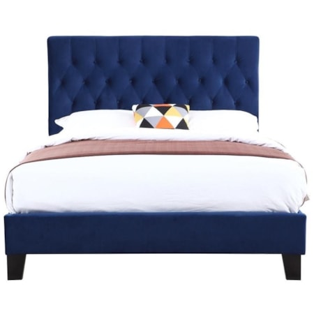 California King Upholstered Bed