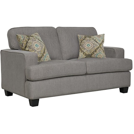 Loveseat W/2 Accent Pillows