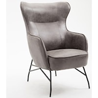 Contemporary Wing Back Accent Chair