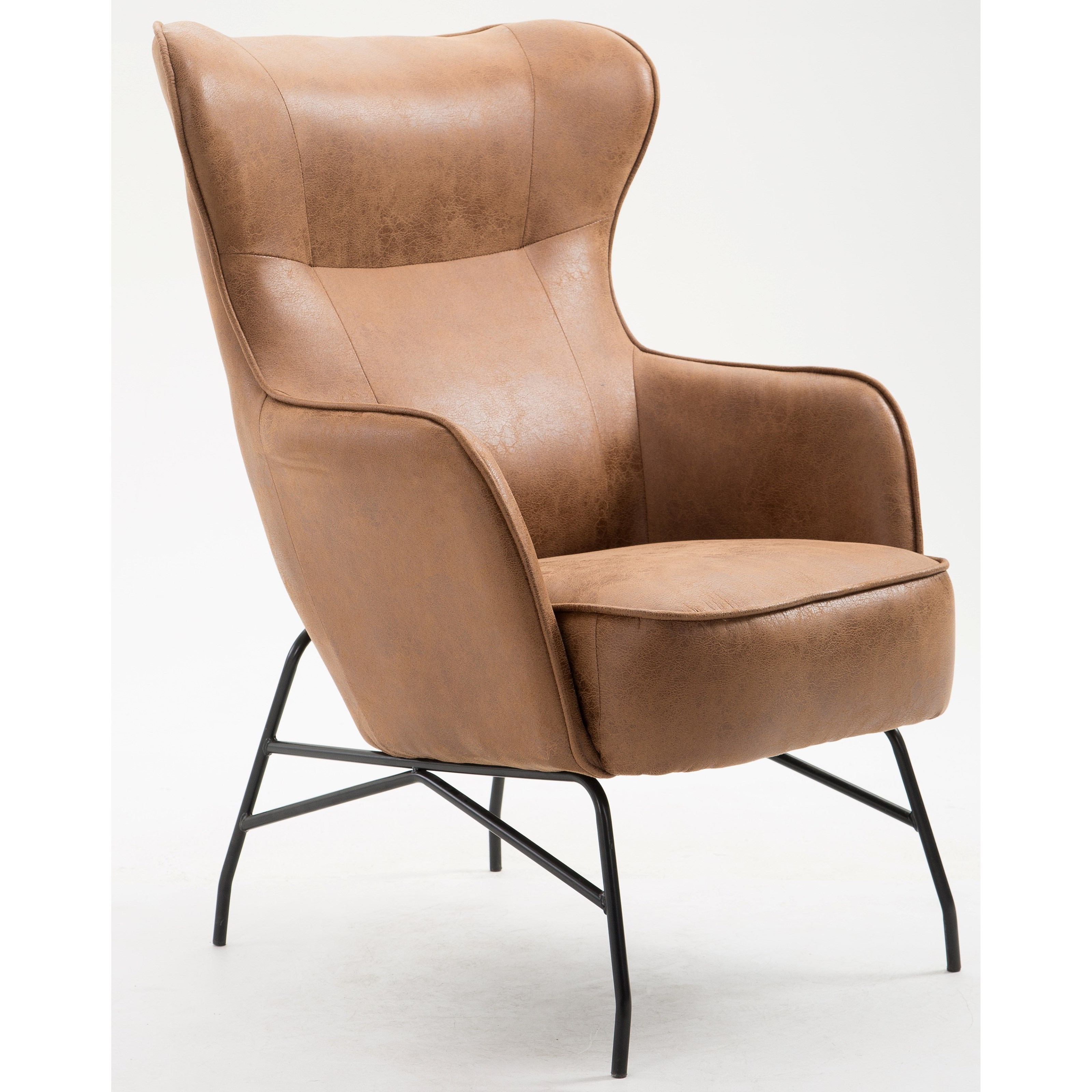 Contemporary Wing Back Accent Chair