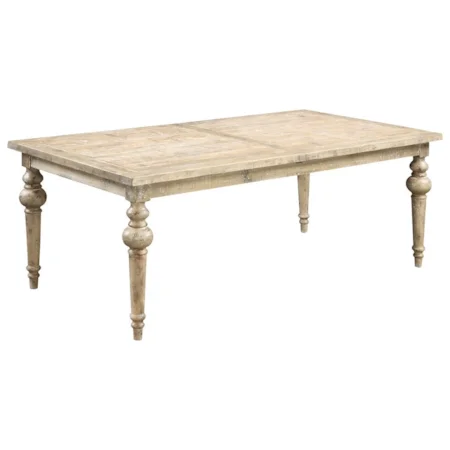 Dining Table with 28" Butterfly Leaf and Carved Legs