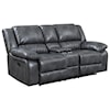 Emerald Navaro Reclining Console Loveseat