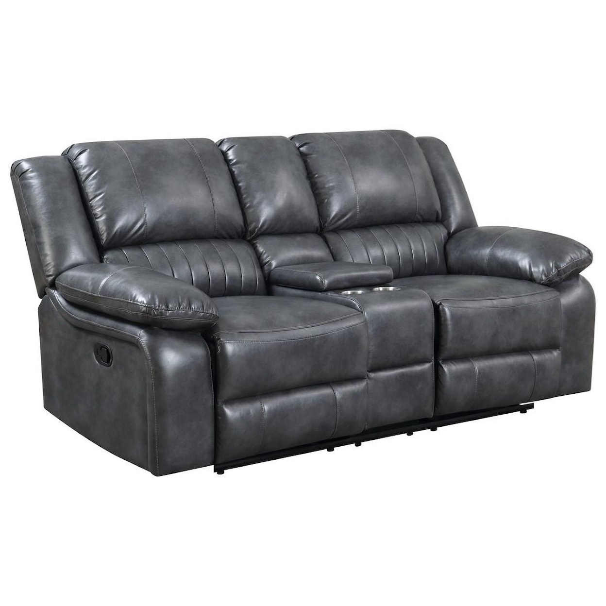 Emerald Navaro Reclining Console Loveseat