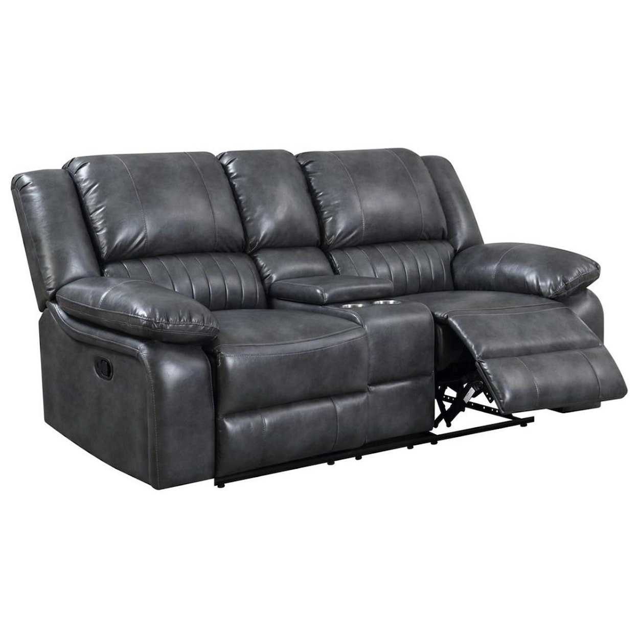 Emerald Navaro Reclining Console Loveseat