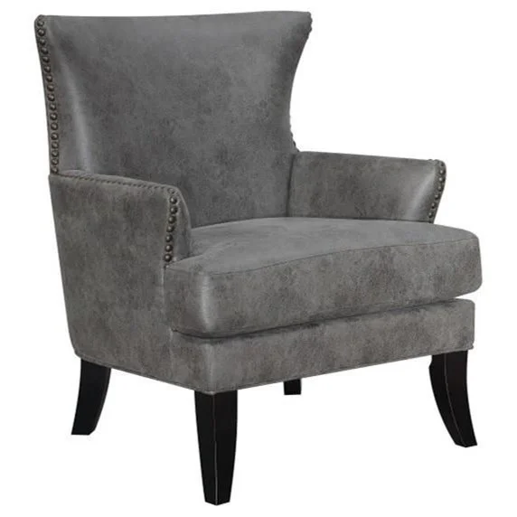 Nola U35360503 Wingback Accent Chair with Nailhead Trim Sadler's