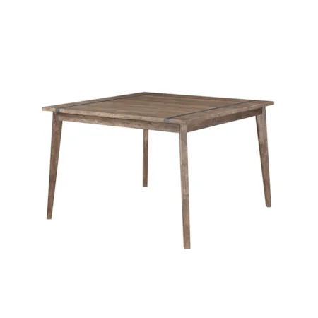 Rectangle to Square Gathering Table with Self-Storing Butterfly Leaf