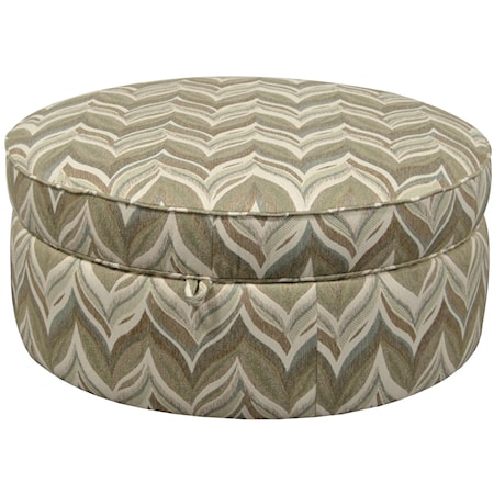 Contemporary Upholstered Storage Ottoman