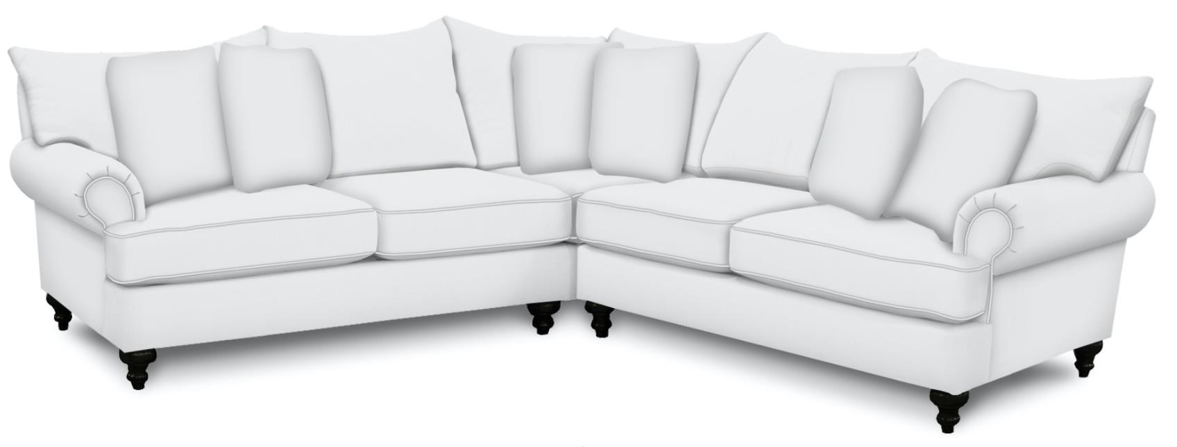 England Rosalie 4Y0027+64 Raf Loveseat & Laf Corner Sofa Reeds