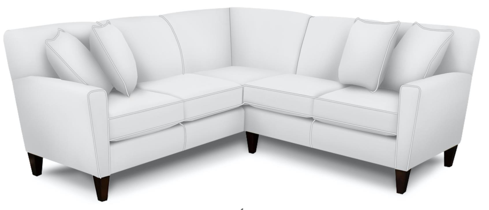 England Collegedale 620027+64 Raf Loveseat & Laf Corner Sofa Reeds