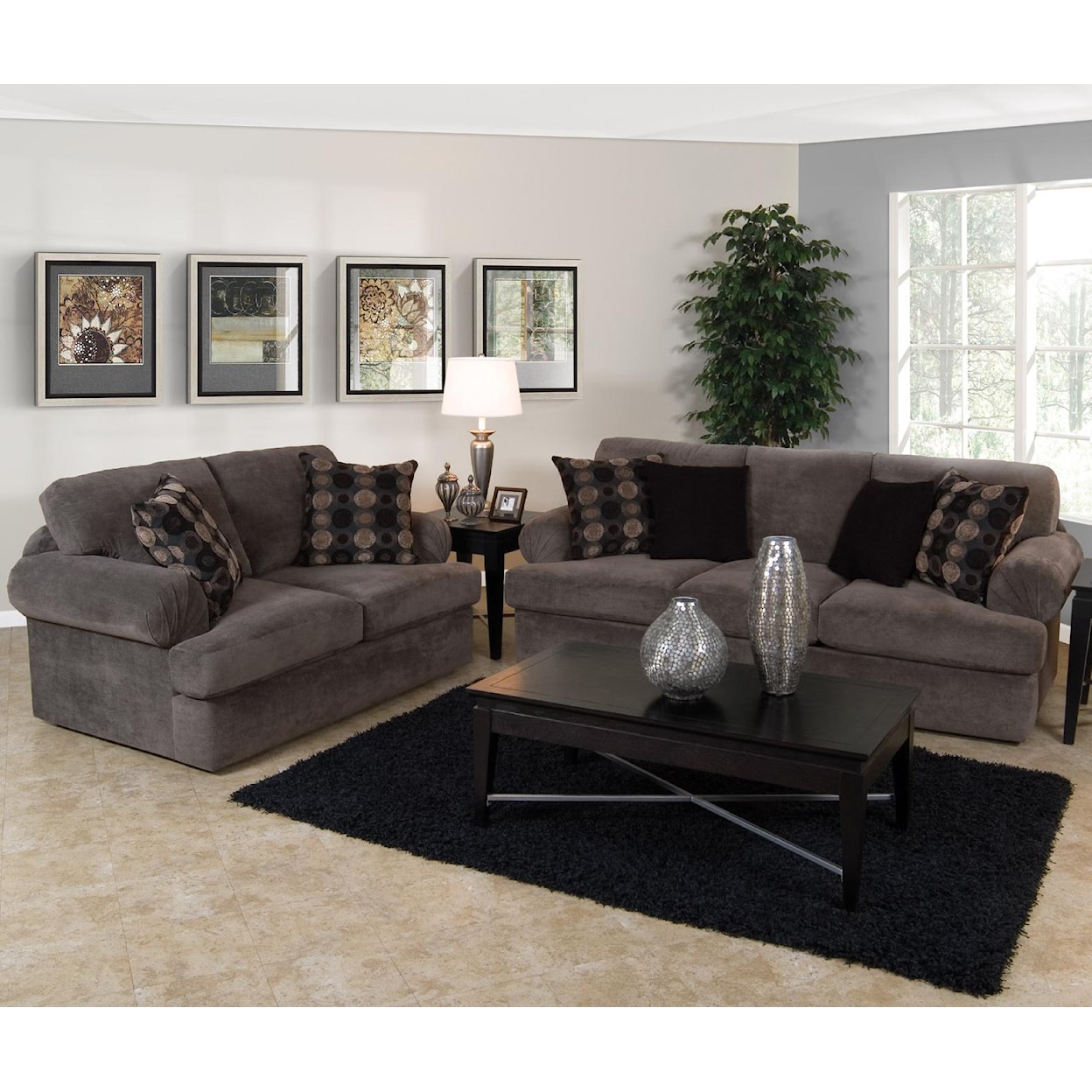 Dimensions 8250 Series Upholstered Loveseat