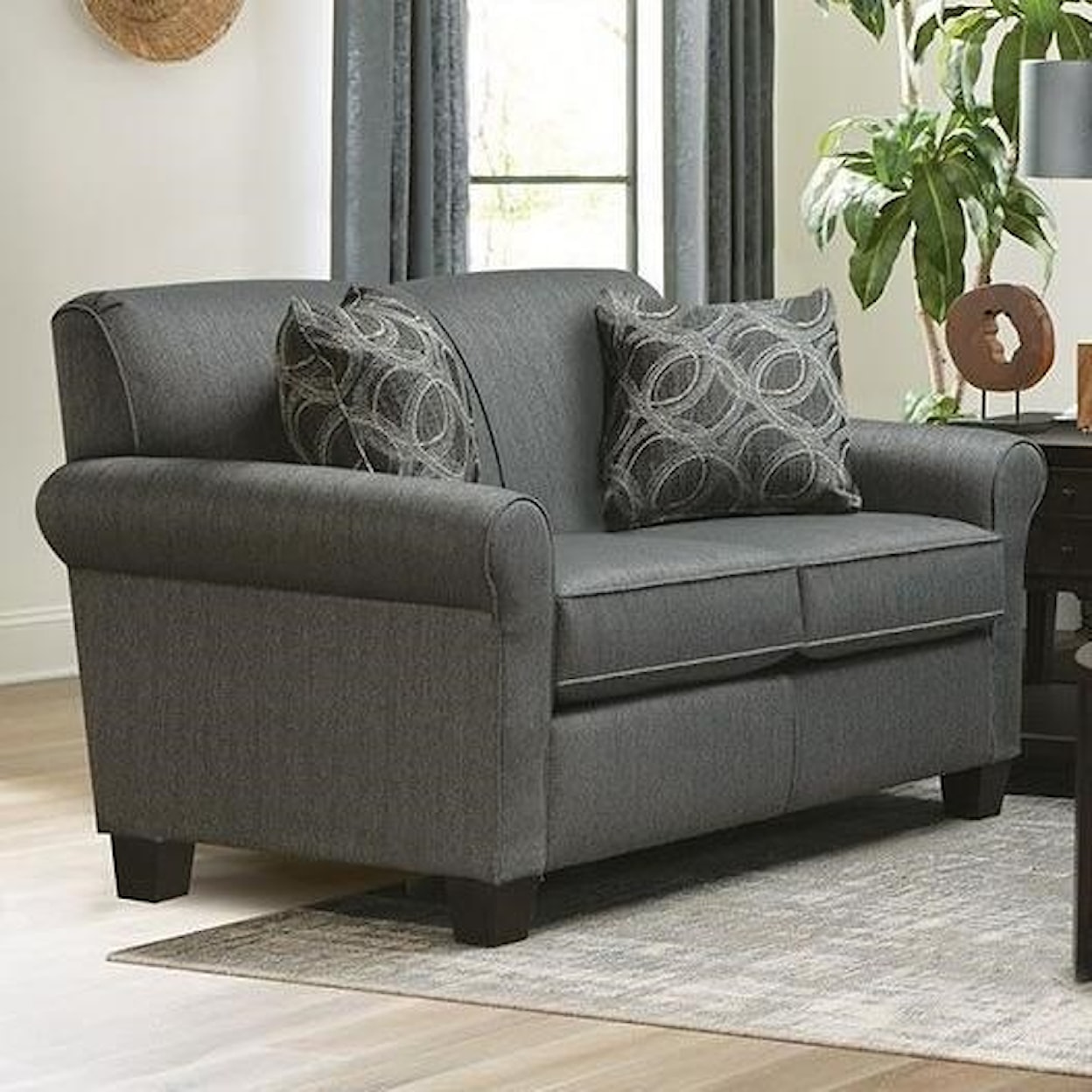 England 4630/LS Series Rolled Arm Loveseat