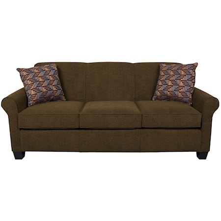 Queen Sleeper Sofa With Accent Cushions