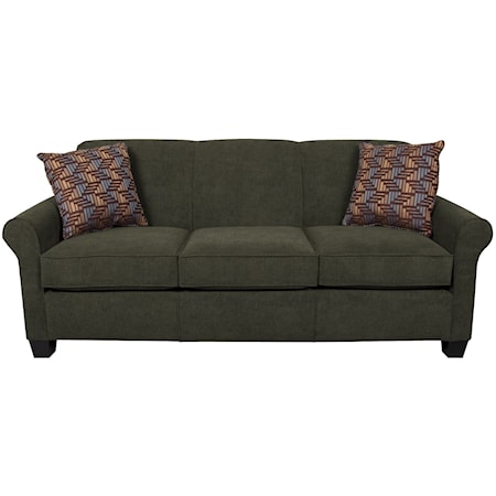 Queen Sleeper Sofa With Accent Cushions