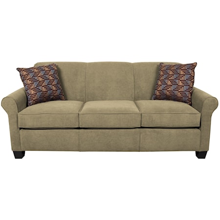 Queen Sleeper Sofa With Accent Cushions