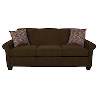 Queen Sleeper Sofa With Accent Cushions