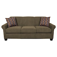 Queen Sleeper Sofa With Accent Cushions